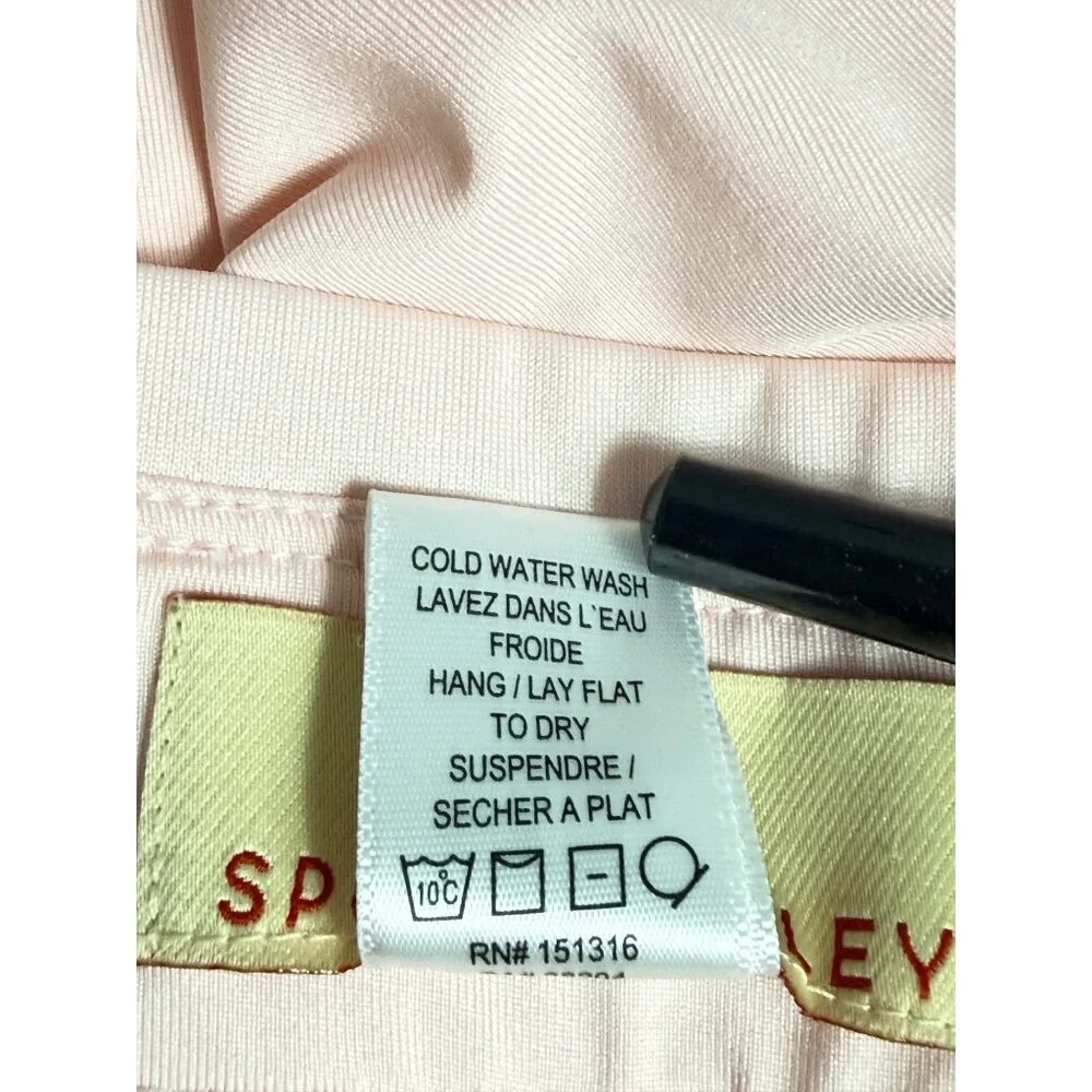 Sport Haley Skort Womens L Pink Gray Stretch Side Stripe Performance Activewear